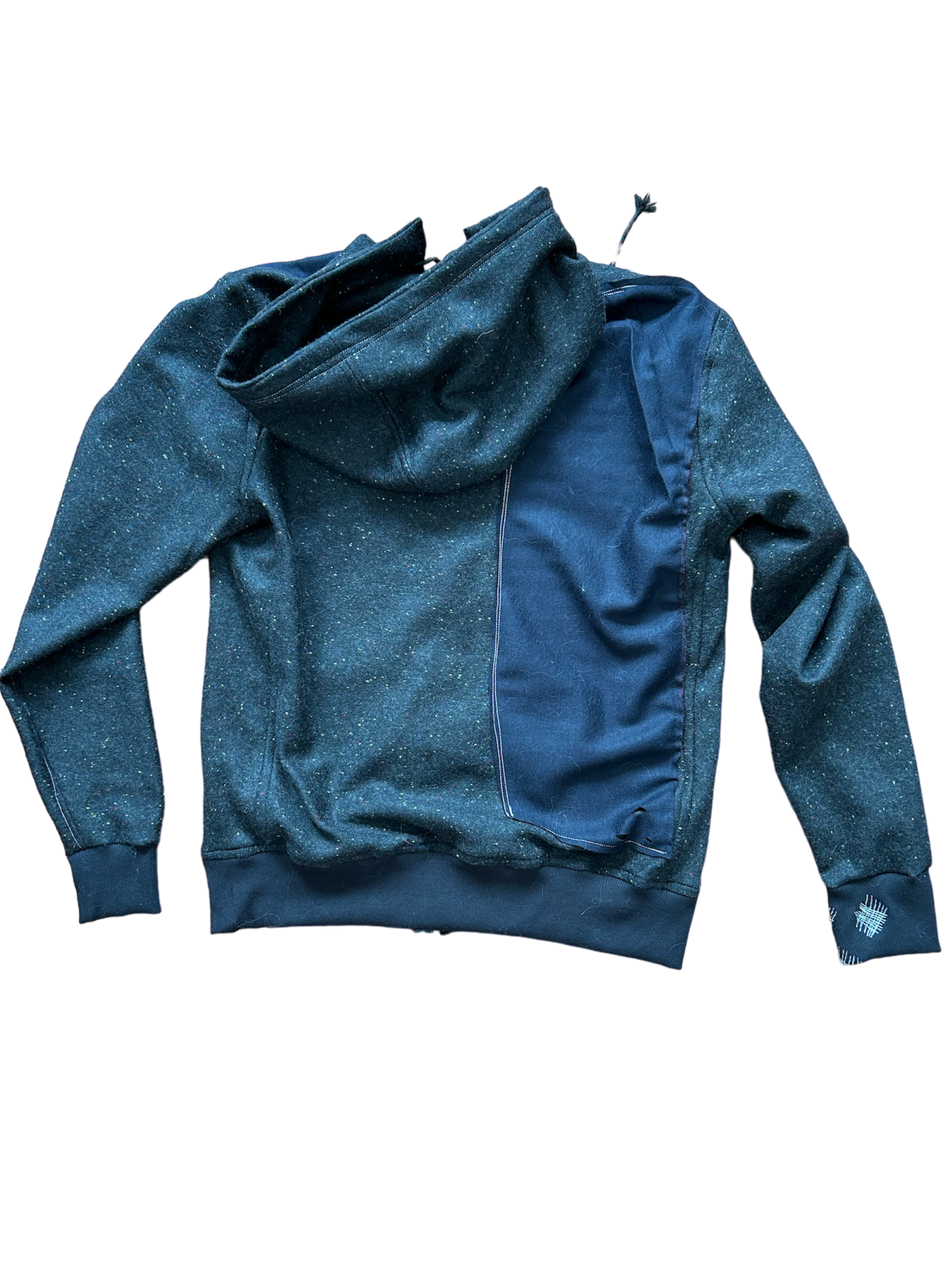 Zip-up grey regular hoodie M